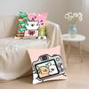 Cute L-Line P-Puppy Cushion Cover Comfortable Reversible Pillow Cover Ideal for Car Sofa Bedroom & Beyond