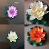 Elegant 10cm Artificial Lotus Flower Water Lily Fake Plant For Swimming Pool Decor