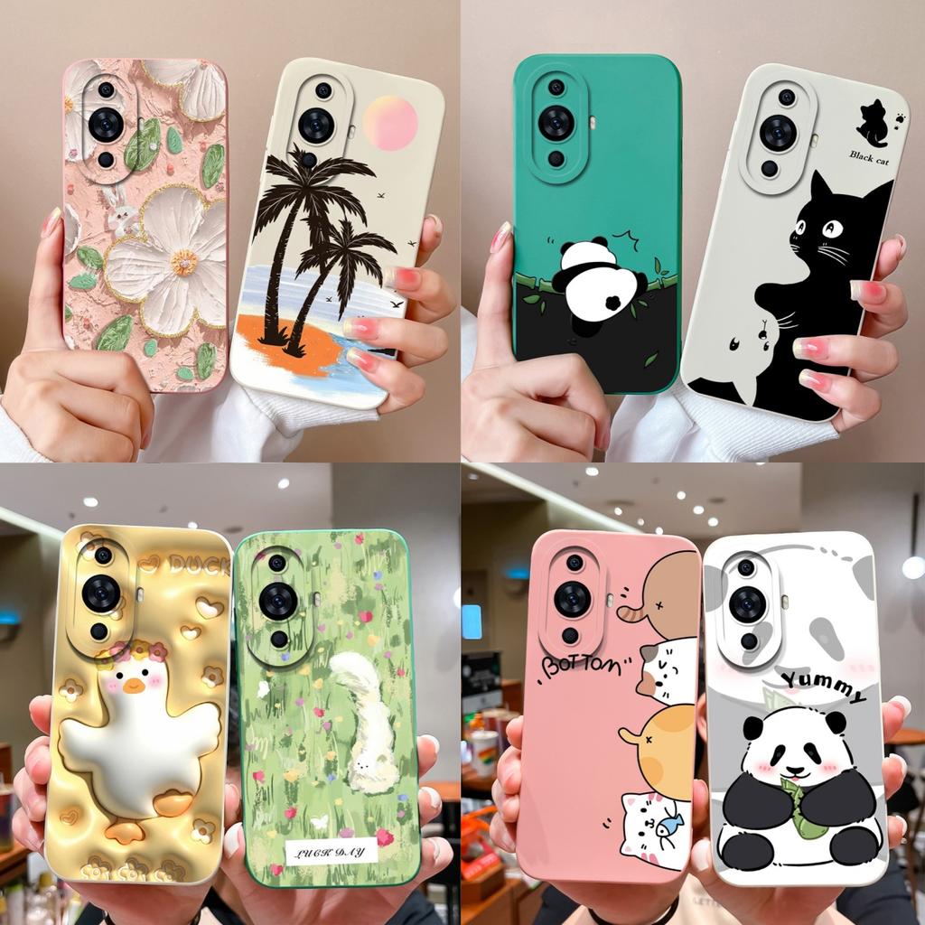 For Huawei Nova 11 Pro Phone Case Cute Design Full Protection Funda For Huawei Nova11 11Pro Soft Liquid Silicone Back Covers