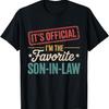 It's Official I'm The Favorite Son In Law Mens Fathers Day T-Shirt