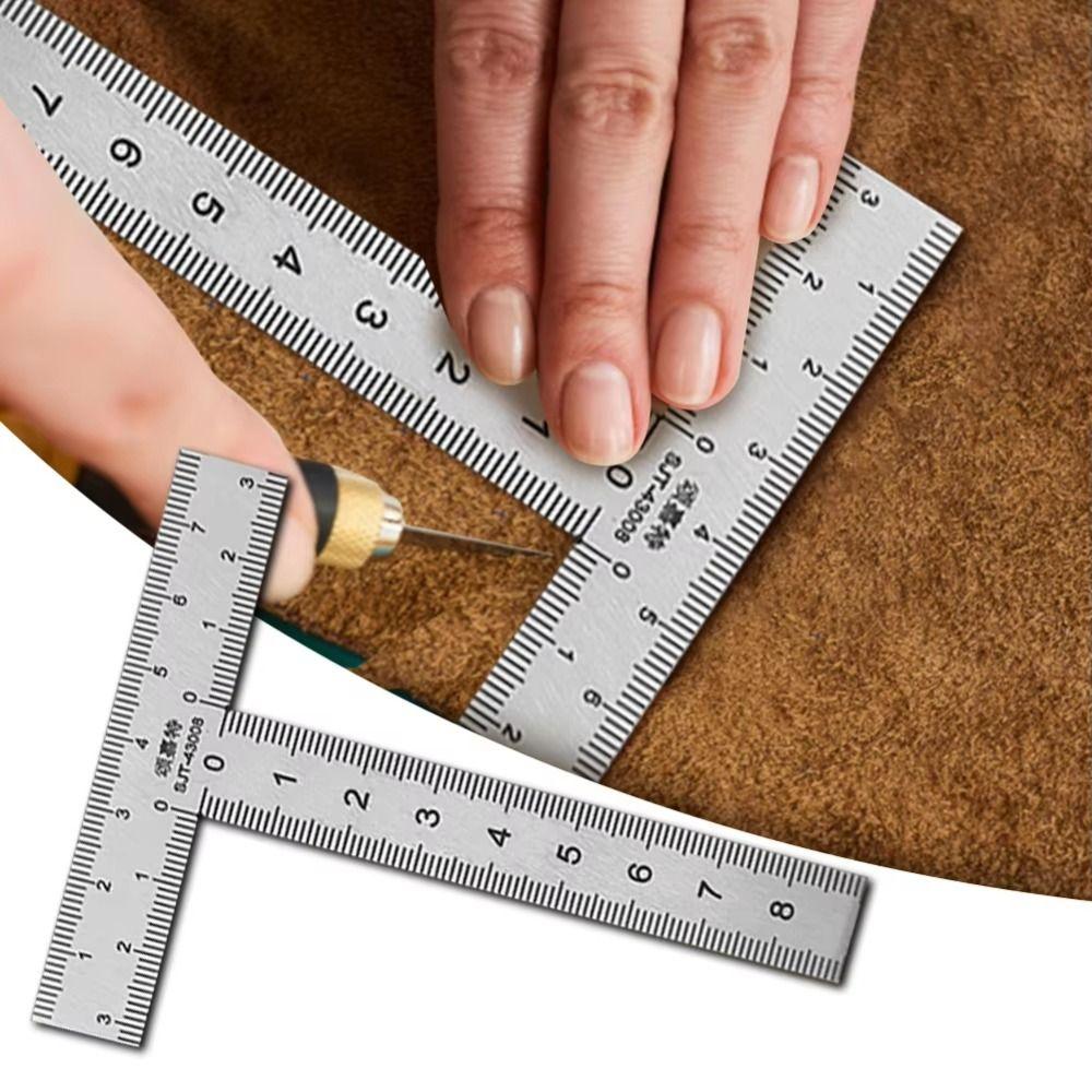 Measuring Tool Right Angle Ruler Precision Mini Framing Ruler Versatile T-Shaped Ruler Building