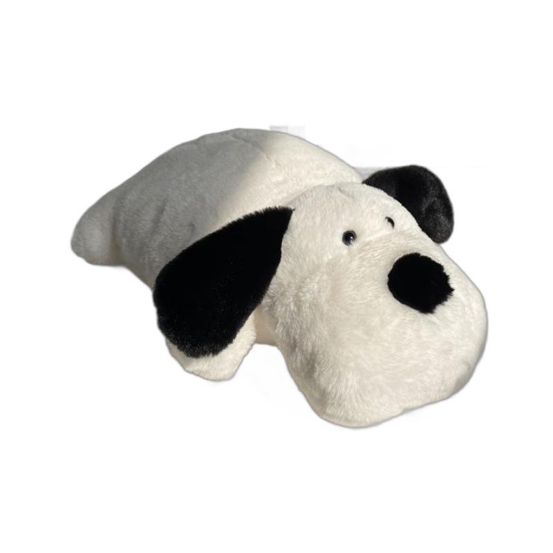 Fluffy Puppy Plush Cushion: Adorable Soft Dog Pillow for Bed, Seat, or Gift for Girls' Birthdays.