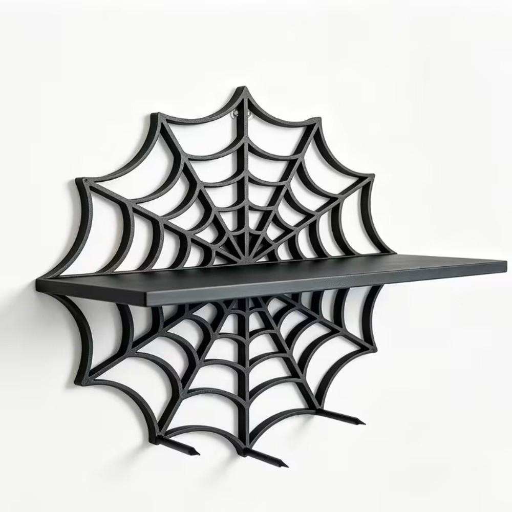 3D Printing Halloween Floating Shelf Black Plant Display Stand Wall Storage Rack  Living Room
