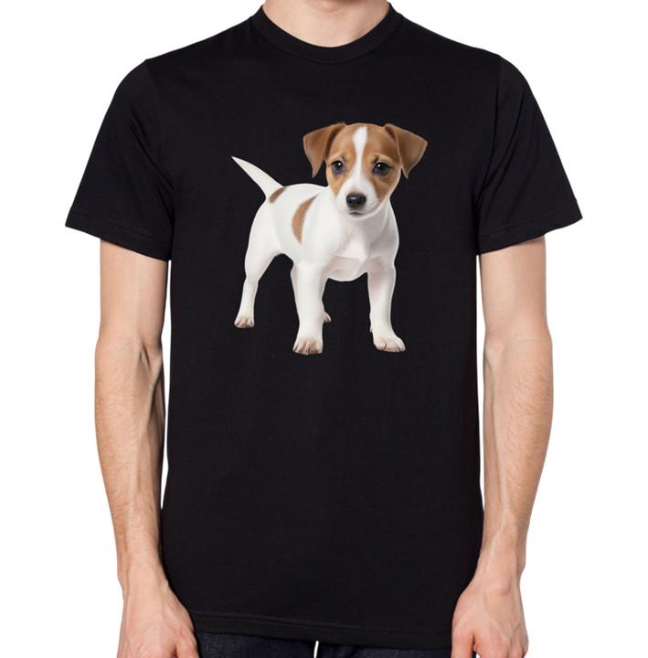Jack Russell Puppy T-Shirt Men Women Unisex Cute Dog Top 2XL