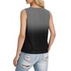 Women's Loose Fashion Casual Gradient Printed Round Neck Sleeveless Summer Vest