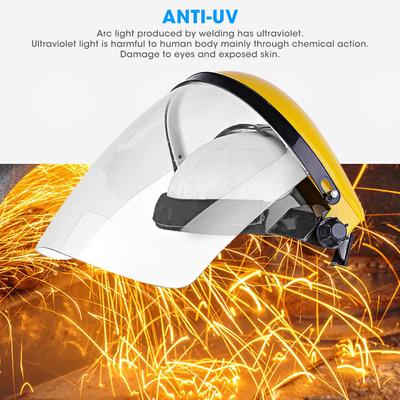 Anti UV Safety Face Shield PC Head Mount Ultraviolet Proof High Temperature Resistance Safety Guard Welding Face Guard