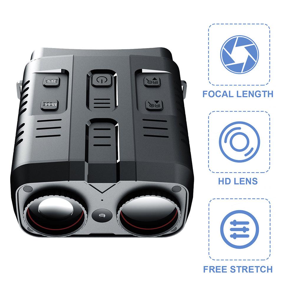 R19 Night Vision Binocular 300M Long Viewing Range 1080P Infrared Binocular Telescope For Camping Hiking Wildlife Scenery
