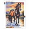 Horse DIY Diamond Art Painting Kit with Shiny Resin Diamonds for Adults Relaxing Craft Wall Decor and Handmade Gift Idea Set Decor