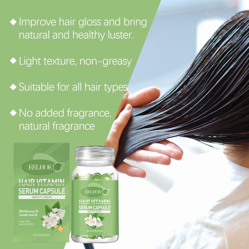 Smooth Hair Vitamin Capsules Moroccan Oil Deep Repair Frizz Dry Split End Soft Shiny For Salon