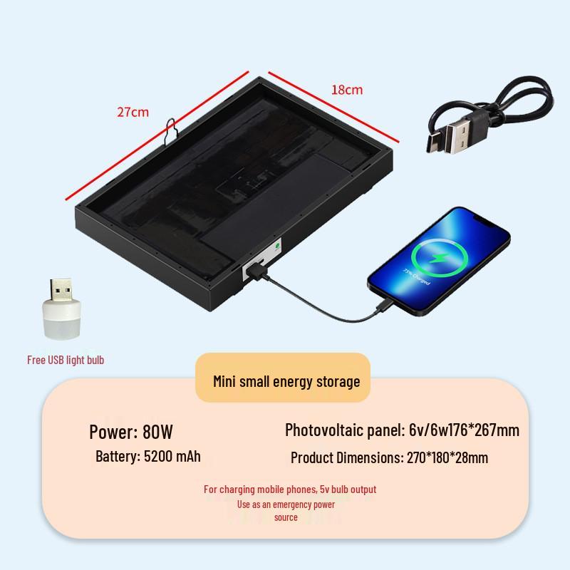 Hui Xiang Multifunctional Solar Floodlight: Folding Wall & Outdoor Courtyard Lamp
