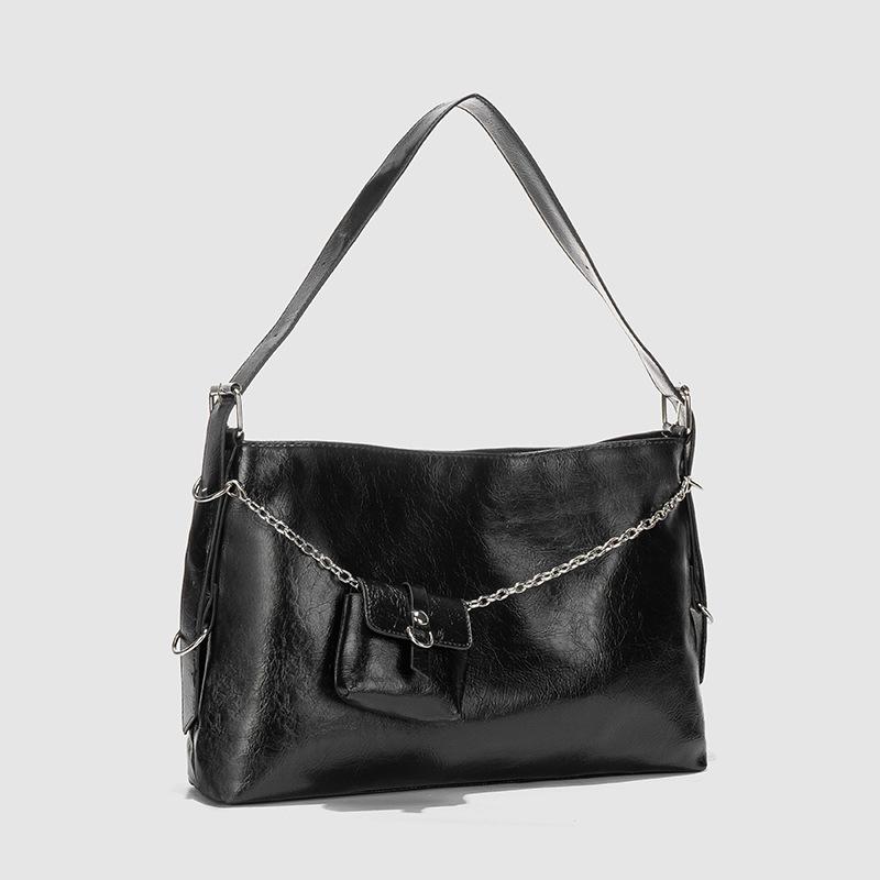 Modische Schultertaschen aus weichem PU-Leder mit Geldbörse, lässige Unterarmtaschen mit großem Fassungsvermögen, tragbare Damen-Tragetaschen, Pendler-Handtaschen