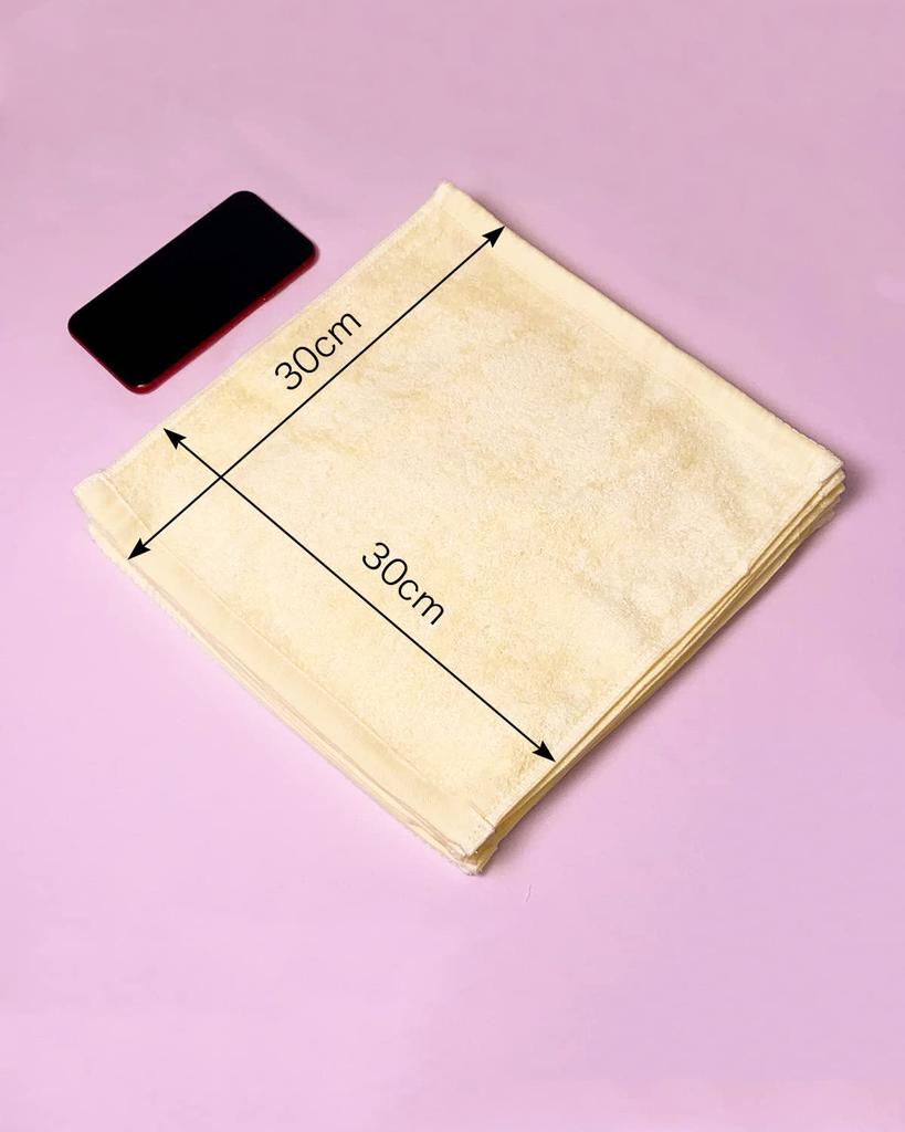 Creaps and Hand Set of 30cm X Bamboo Soft Baby Pink [Moist Smooth] Towels, 10, 30cm, Fiber, Quick-Drying, Absorbent, Touch,