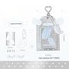 3 Inch PU Leather Photocard Holder Angel Wing Star Photo Card Case Campus Card Protection Badge Card Display Holder Card Pouch