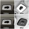 For Volvo XC60 2018 2019 2024 Car Interior Roof Hook Frame Cover Trim Strip Carbon Fiber Color ABS Interior Moulding Sticker