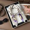 Korean Style High-End Printed Silk Scarf - Versatile Fashion Accessory