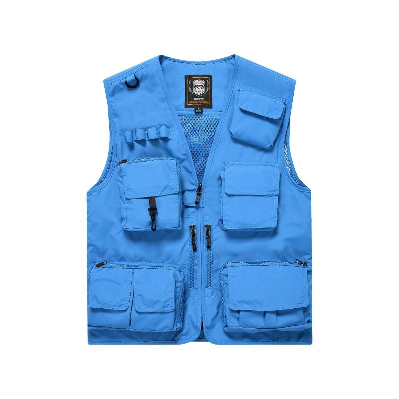 Vest Thin Men's Outdoor Multi-Pocket Fishing Photography Vest Vest Vest Vest Printed Tooling