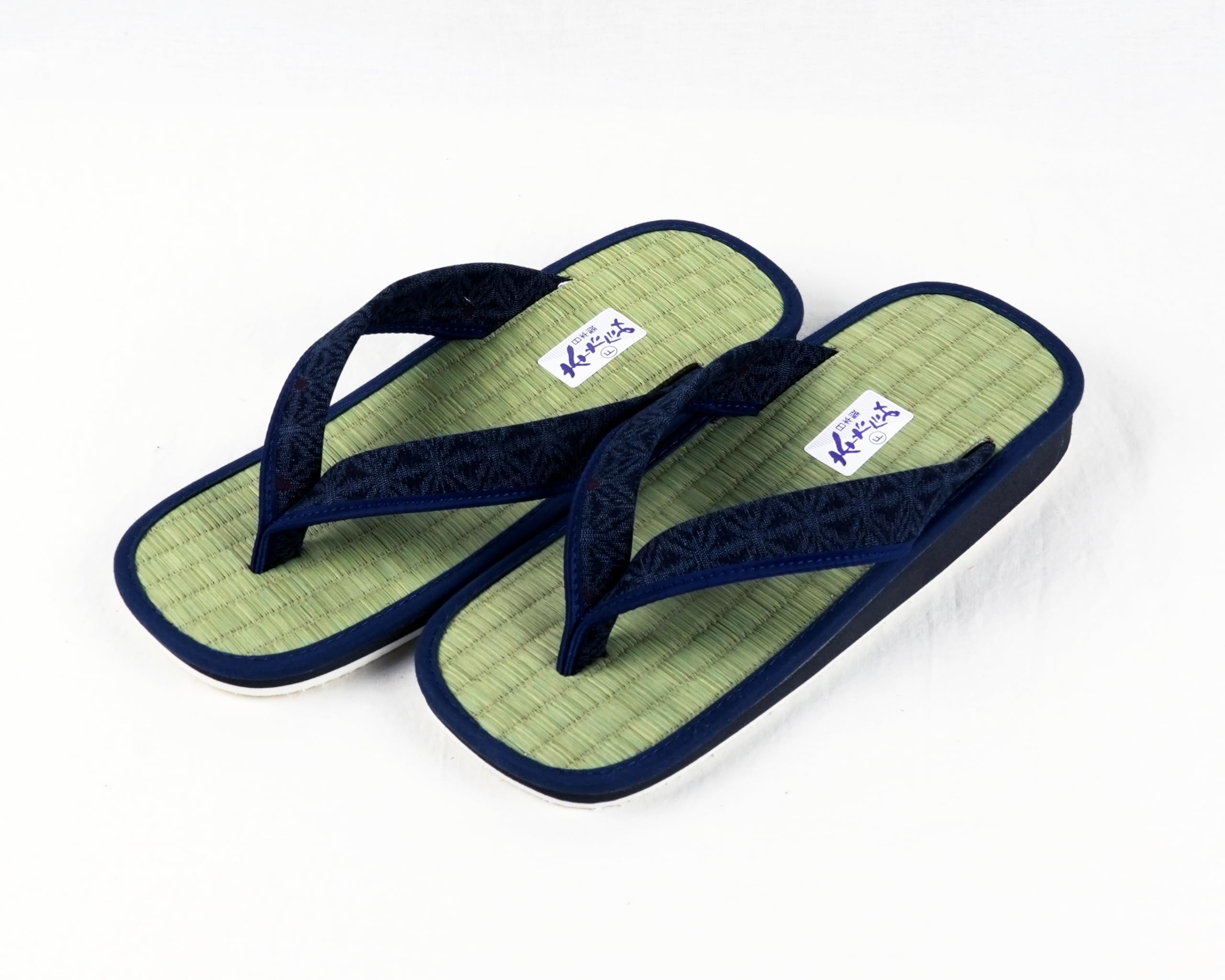 

I.S.M. Japanese Pattern Folding Sandals, Setta Style, 4 Patterns, Kagome