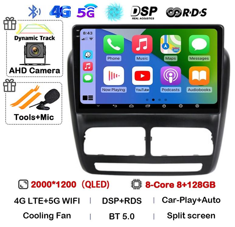 Android 14 Carplay Auto Car Radio For FIAT DOBLO For OPEL COMBO TOUR 2010 2011 2012 2013 2014 2015 GPS Multimedia Stereo Player