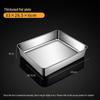 ZISIZ Food Grade Stainless Steel Rectangular Tray
