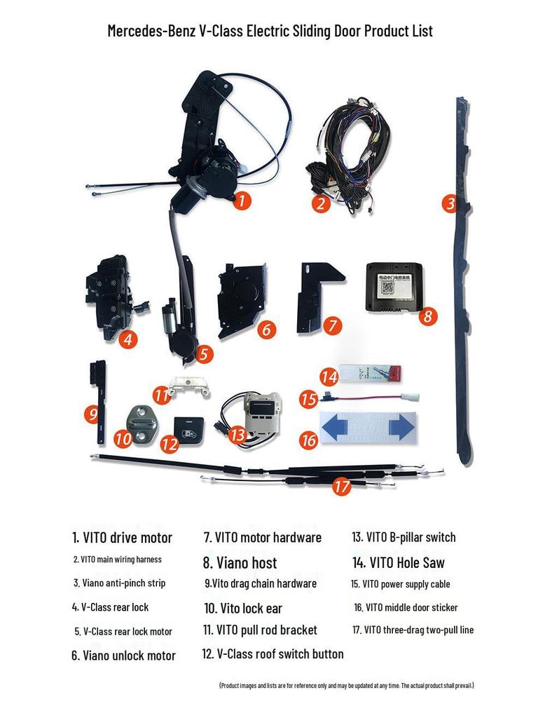 Viano Vito Electric Sliding Door Conversion Kit - Original Style V260