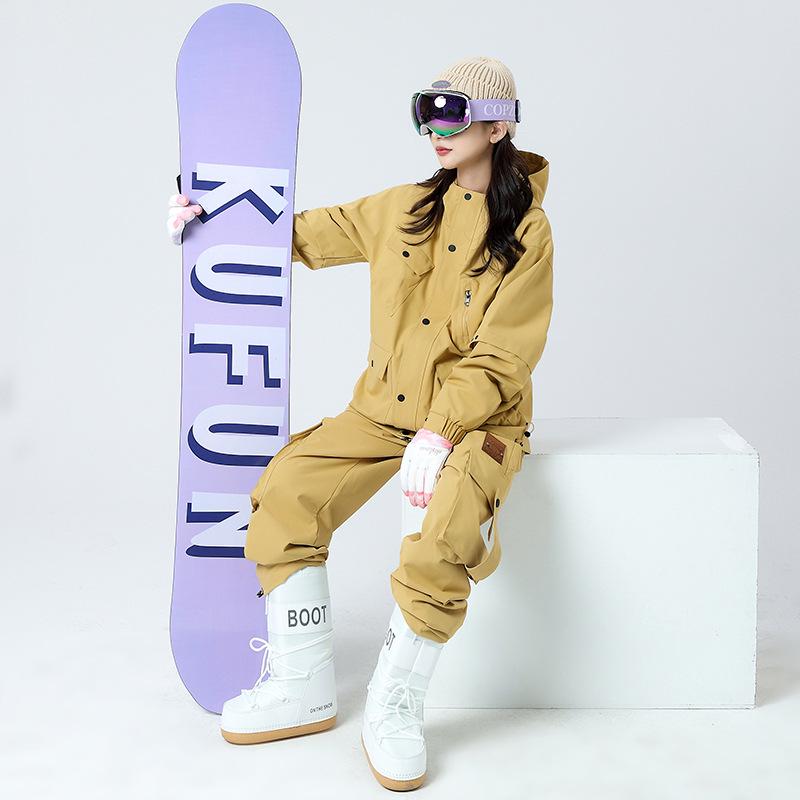 Trendy Outdoor Hooded Jacket & Pants Set - Three-Proof, Casual Sportswear for Couples, Ideal for Spring & Autumn.