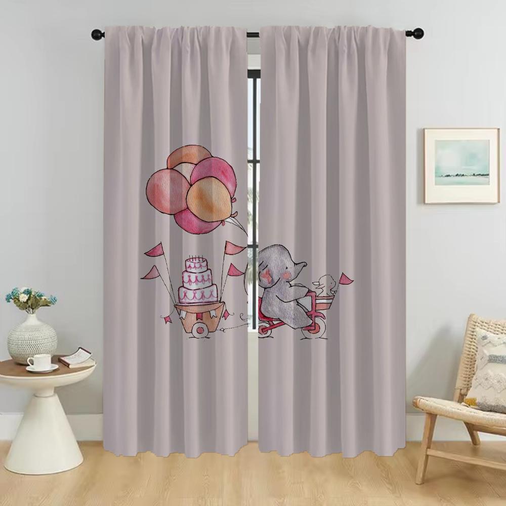 

Плотные шторы для гостиной, картонные шторы для домашнего интерьера, 2 шт., тюль для спальни, украшения на Хэллоуин, оттенки W50xH70cmx2pcs-CL