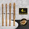 2/3/4/5Pcs Four-Edged Eccentric Drill Bit Skewed Head Concrete Drill Bit Set  Drilling Tool