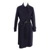 theory luxe 03-7409610 Navy 100% wool double breasted belted long coat coat 38 NavyUsed