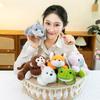 Pocket treasure lying down animal doll doll panda capybara plush toy children's accompanying doll gift