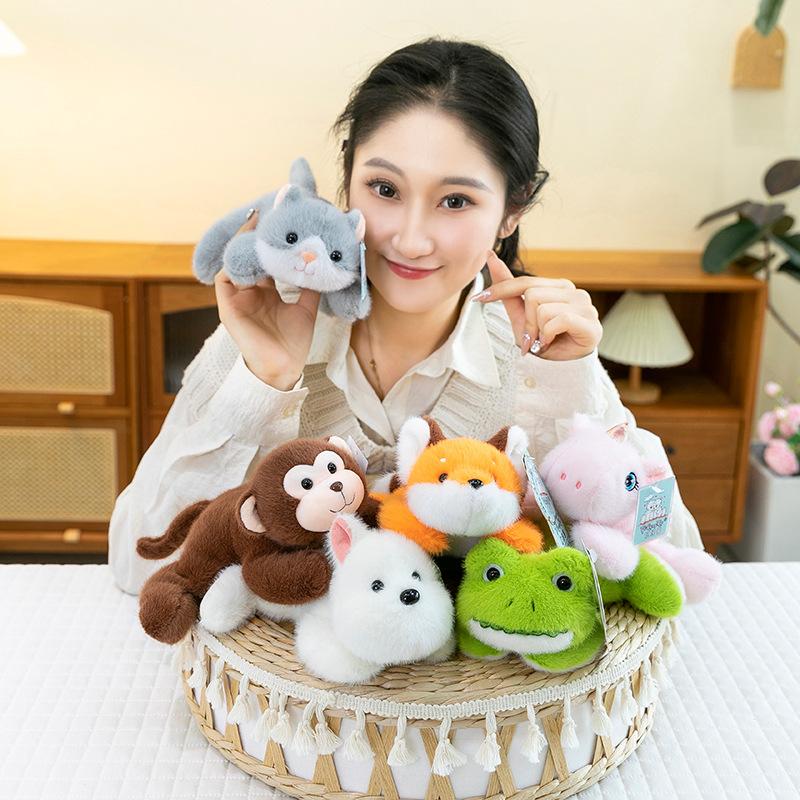 Pocket treasure lying down animal doll doll panda capybara plush toy children's accompanying doll gift