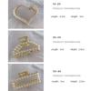 New Luxury Pearl Rhinestone Grab Clip South Korea Bangs Clip Hair Clip Hairpin Diamond Hairpin Hairpin Women Barrette Hair Claw