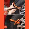 Winter Wheels Belt Zip Tie Tire Chains 40 Pieces Anti-Skid Reusable Wheel Cables for Winter Ice Muddy Roads Vehicles Trucks SUVs