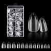 120 Pieces/box Extension False Nail Tips Acrylic Fake Finger UV Gel Polish Quick Building Mold Sculpted Full Cover Nail Tips Manicures Tool Set