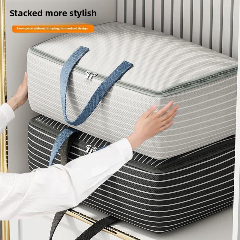 Oxford Cloth Storage Bags, Large Capacity Clothes Storage Bag, Waterproof Moving Bag, Travel Duvet Storage Bag for Bedroom