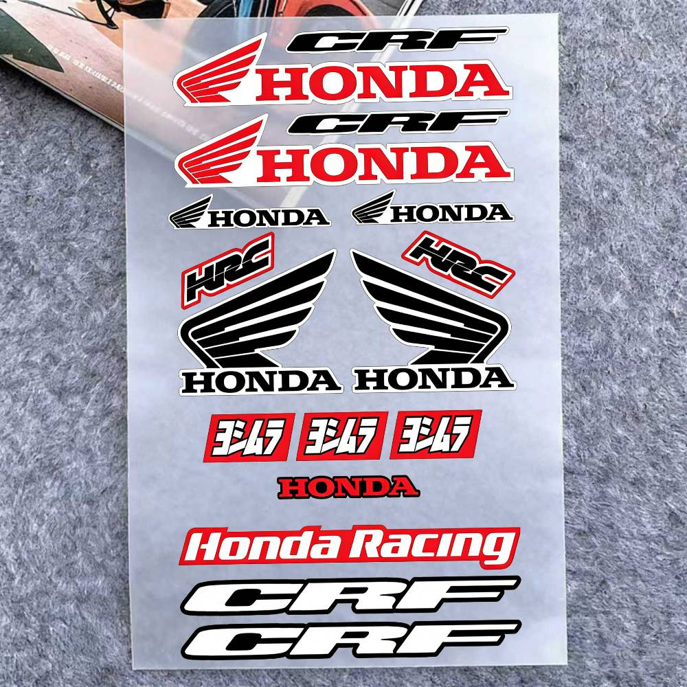 FIQ1 For Honda Reflective Motorcycle Stickers, 3M Safety Warning At Night In The Dark Scooter Helmets