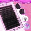 200D Faux Mink Lash Extensions Manga Individual Cluster Lashes 14-20Mm Natural Long Black Eyelashes D Curl False Eyelash Makeup