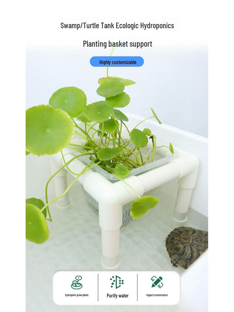 Hydroponic Plant Basket for Aquatic Tanks - Pothos Holder & Landscaping Decor
