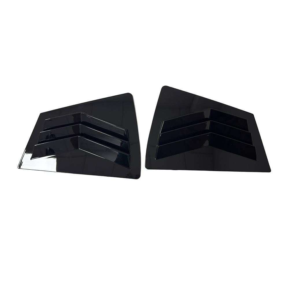 For Mazda 3 2009 2010 2011 2012 2013 ABS Plastic Rear Window Quarter Louver Scoop Cover Side Vent Trim Car Adhesive Accessories