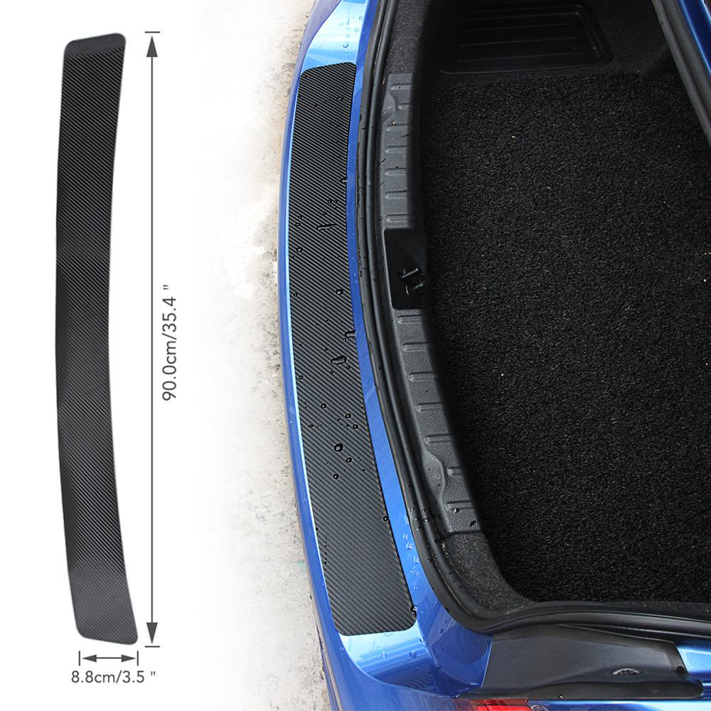 Auto Rear Bumper Trunk Tail Lip Carbon Fiber Protection Sticker Decal Car Styling Car Accessory