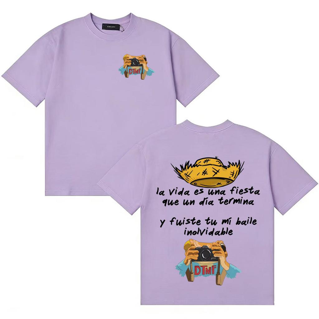 Rapper Bad Bunny 90s Tshirt Debi Tirar Mas Fotos DTMF World Tour Aesthetic Tee Shirts Unisexs Women Fashion Hip Hop Loose Tshirts