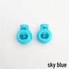 Mixed Color Large Round Bead Single-Hole Spring Buckle (50 pcs/pack)