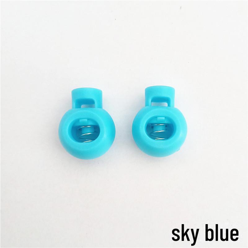 Mixed Color Large Round Bead Single-Hole Spring Buckle (50 pcs/pack)
