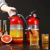 Plastic Wine Drink Dispenser Fire Extinguisher Shape Drink Pourer Beverage Dispenser  Party