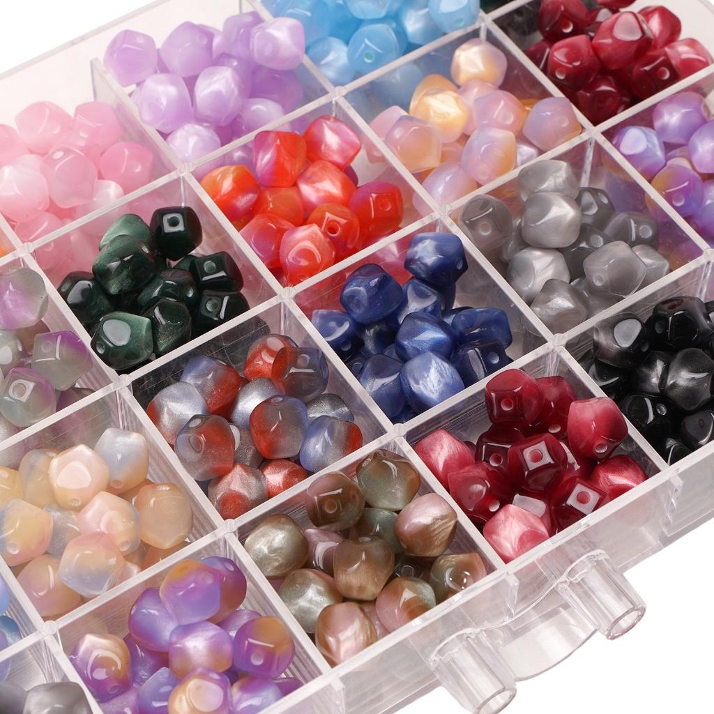 10mm 10Pcs Resin Octagon Beads Imitation Cat Eye Beads DIY Bracelet Necklace Earrings Jewelry Accessories