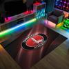 Charlton Athletic FC Design Crystal Velvet Carpet Cozy Non?Slip Printed Rug For Bedroom Living Room Entrance