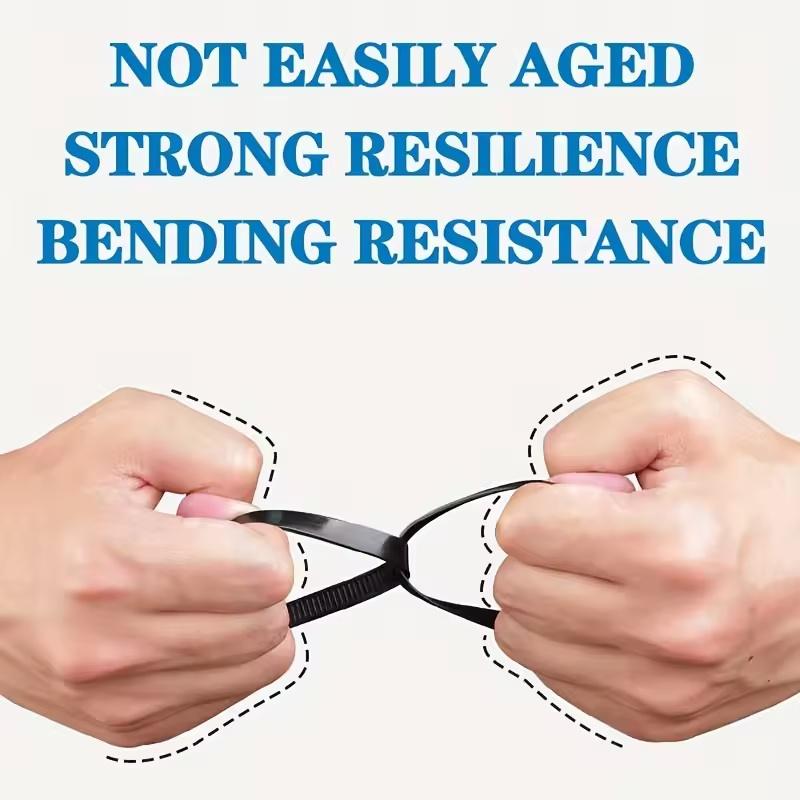 100 Pieces Self Locking Plastic Nylon Cable Tie Fasten Cable Tie Transport Packaging Cable Tie Garden Cable Tie Book Cable Tie