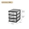 Multi-functional 2-5 Layers Stackable Desktop Drawer Storage Box Cosmetic Organizer for Dorm Office Home Use