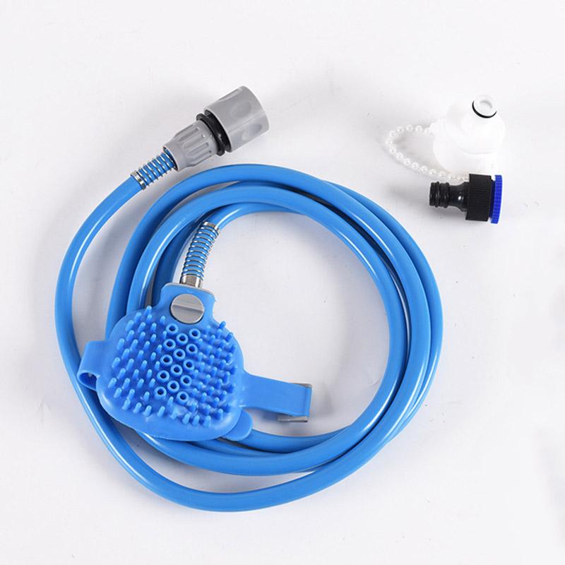 

2 IN 1 Pet Bathing Shower Brush Comb Dogs Cats Multifunctional Shower Easy Bathing Garden Sprayer Pets Cleaning Grooming Tools синий