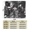 My Chemical Romance Flannel Blanket  Warm Soft Throw Blanket for Home Decor Camping Graphic Bedspread Sofa Bed Cover