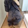 Summer New Trendy Plaid Pants Loose Casual Versatile Wide-leg Pants High Waist and Thin Straight Trousers